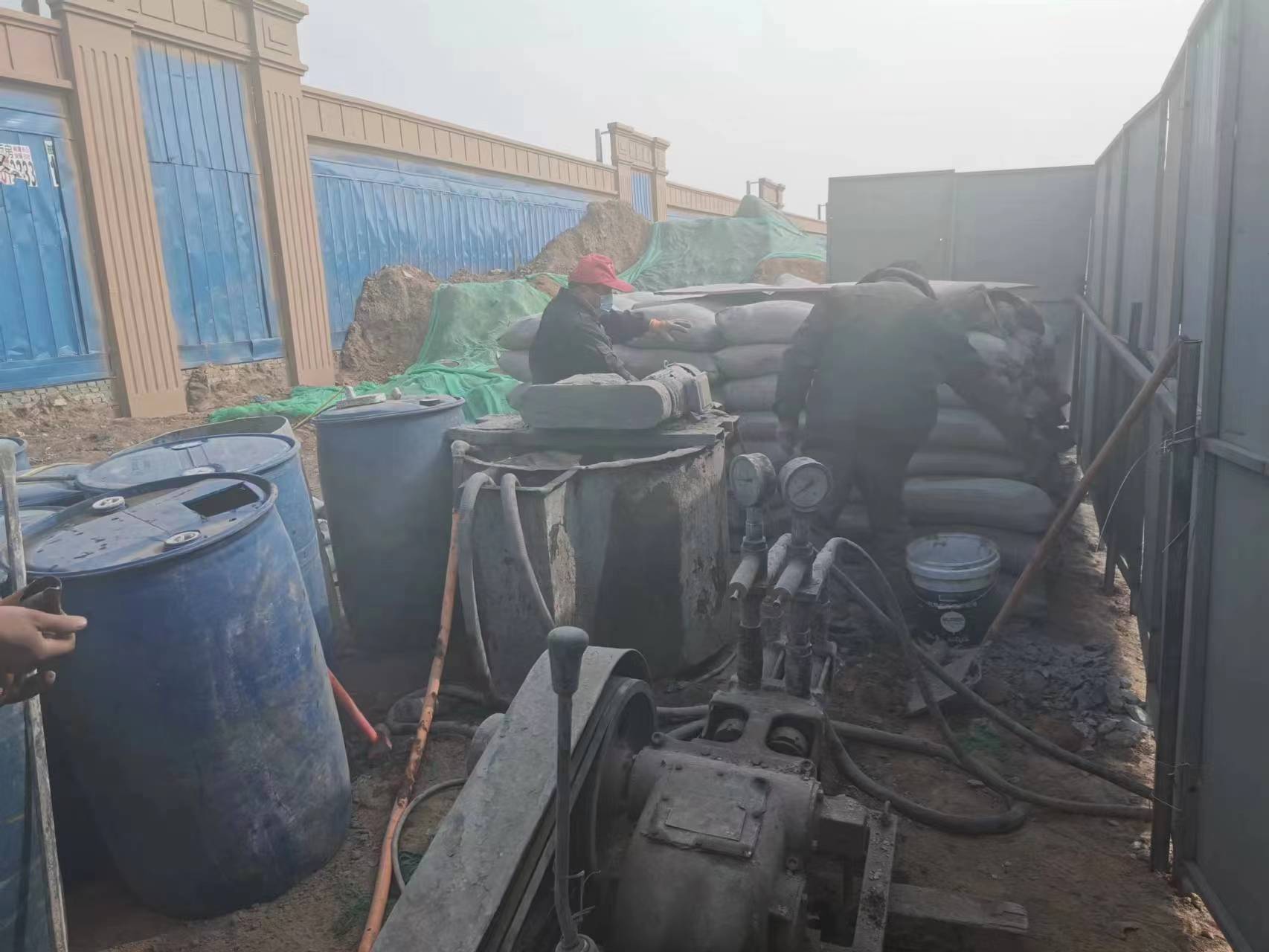 北塔房屋下沉注浆